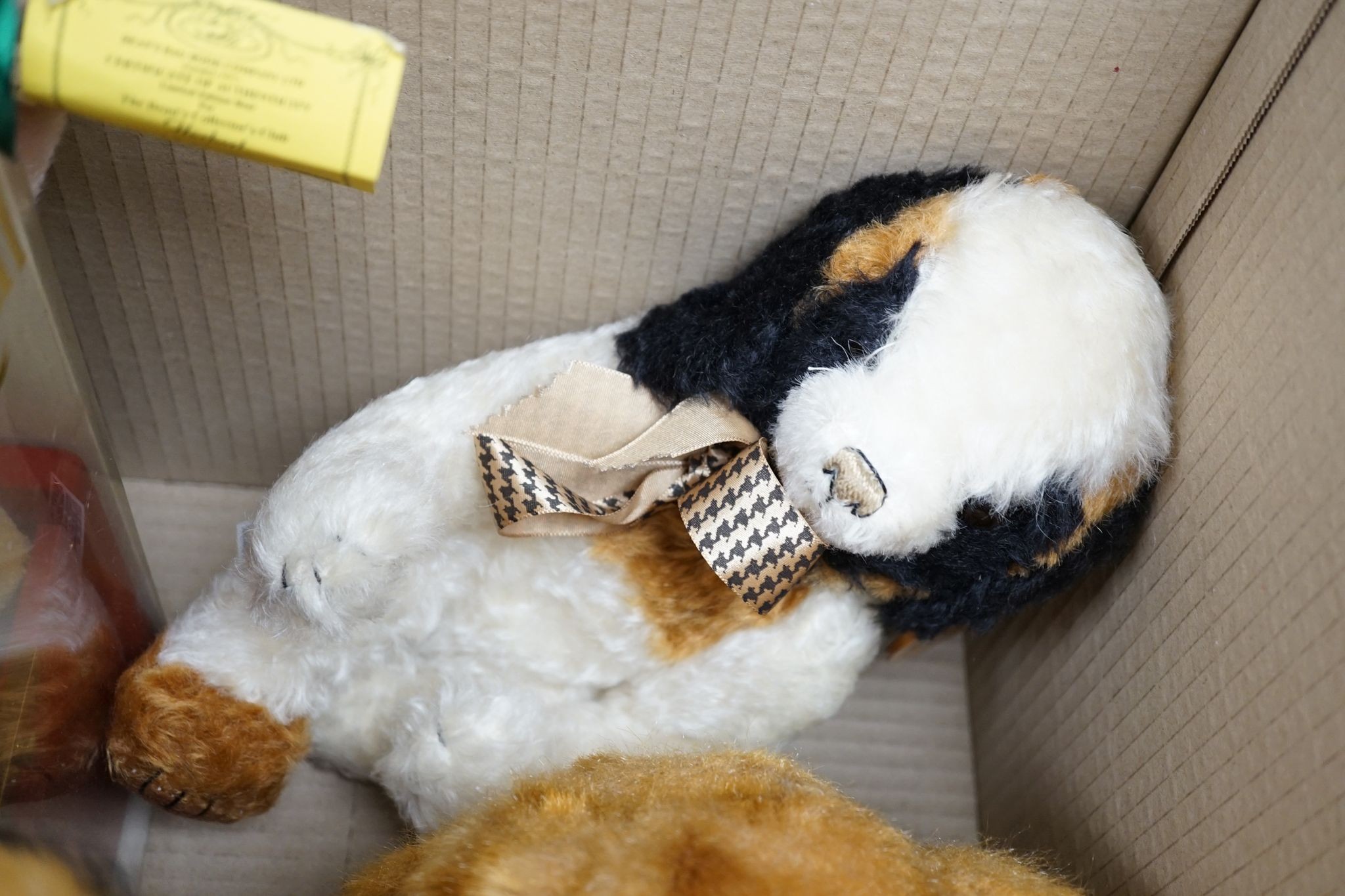 Eight Merrythought Limited Edition bears including Cheeky Punky Highlander, Jack-in-the-box Limited Edition Spaniel